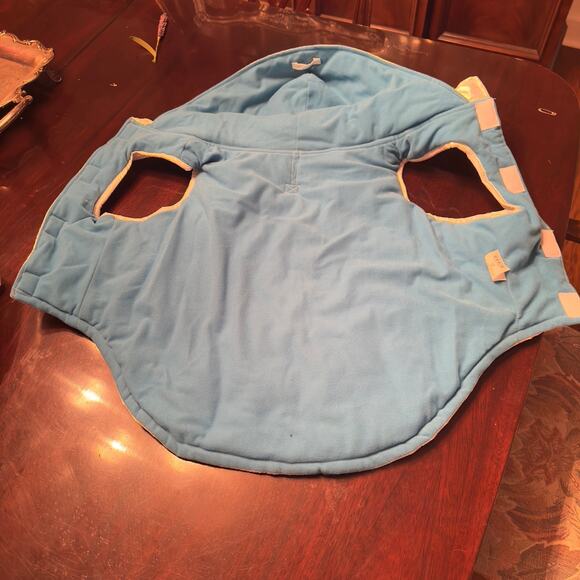 Metallic Dog Puffer Jacket W/ Hood. XL. Hook & Loop Tape closure Water Resistant - Picture 10 of 12